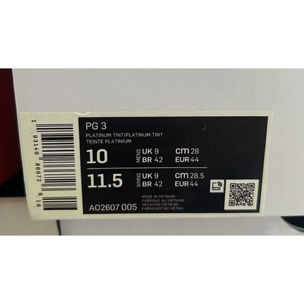 NIKE PG 3 LURE Size 10 - Picture 6 of 6